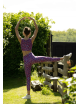 VANILLE LUZ X MARION COLLARDVanilla sports leggings, high waist with purple leopard print 7/8th -  Luz X Marion Collard
