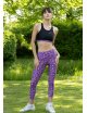 VANILLE LUZ X MARION COLLARDVanilla sports leggings, high waist with purple leopard print 7/8th -  Luz X Marion Collard