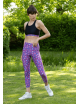 AMELIE Black leopard purple sports braStrong support -  Luz X Marion Collard
