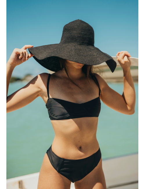 AMALFI Black balcony swimsuit top -  New swimwear collection