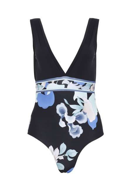 TIPHAINE One-piece swimsuit in black -  Luz X Léonard