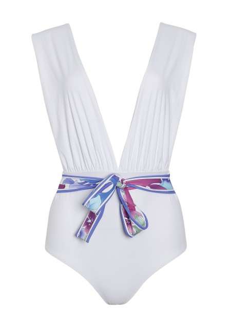 SIB One-piece swimsuit in white -  Luz X Léonard