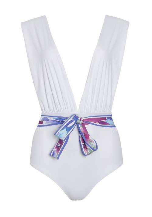 SIB One-piece swimsuit in white -  Luz X Léonard