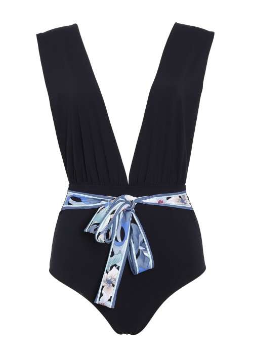 SIB One-piece swimsuit in black -  Luz X Léonard