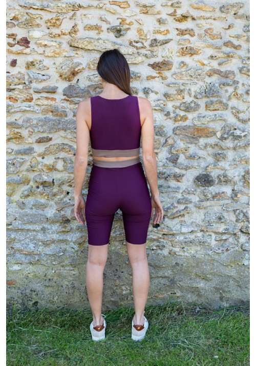KAKO Purple and mocha cycling short -  OUTLET SPORT