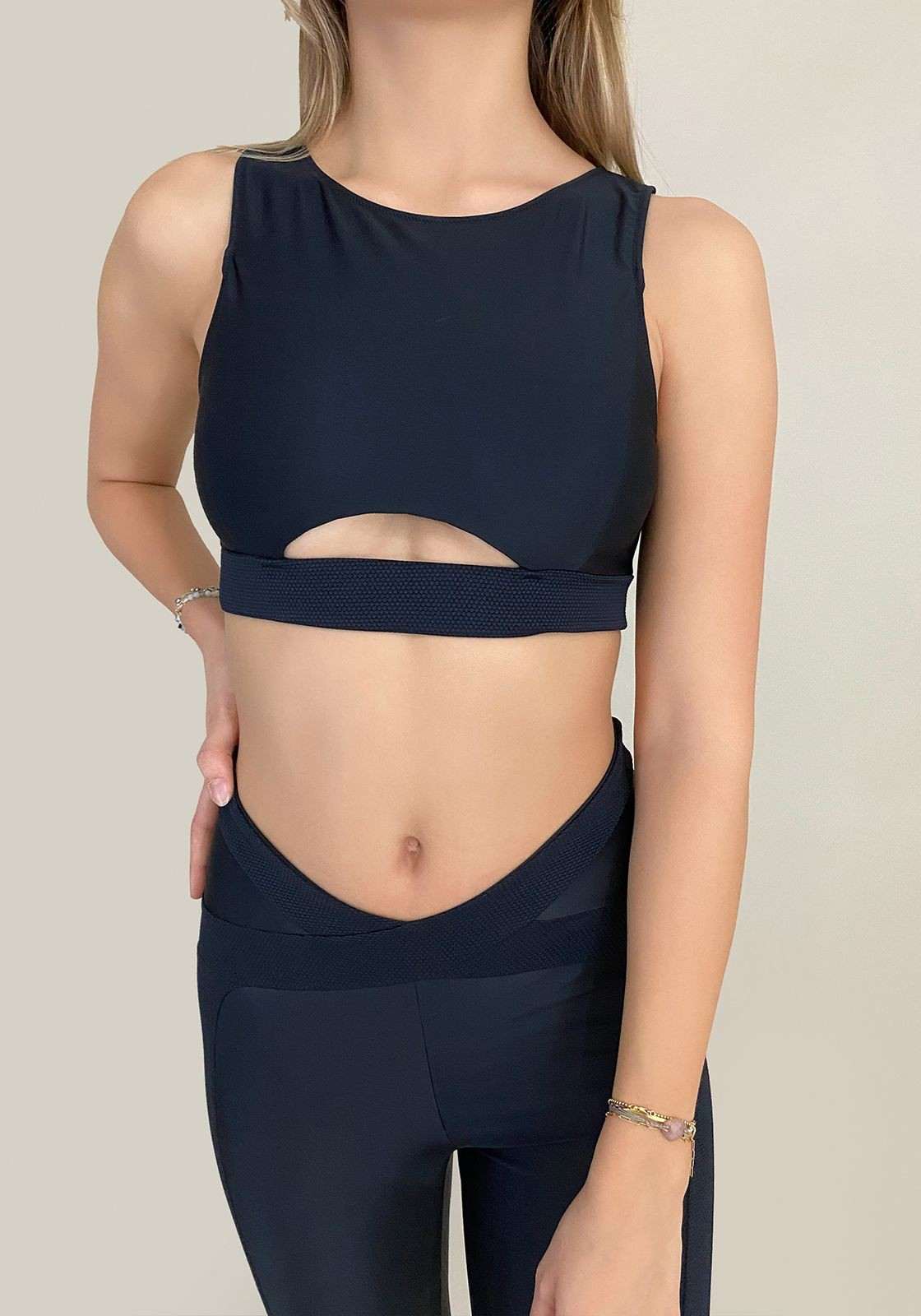 ELISE Black sport bra -  Active wear