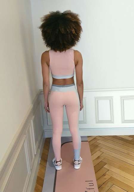 PALOMA Pink and grey sports legging -  Cloud collection