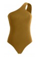YARA Mustard one-piece swimsuit in organic cotton -  Maillot de bain prix doux