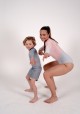 MAOUI Grey child's long-sleeves bicolor lycra wetsuit -  Maillot de bain enfant