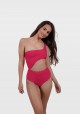 INES Fuchsia one-piece swimsuit -  Maillot de bain prix doux