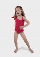 ESTHER BABY Fuchsia and orange one-piece children's swimsuit -  Maillot de bain enfant