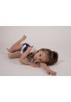 JULIA BABY One piece swimsuit for children in navy blue and white -  Maillot de bain enfant