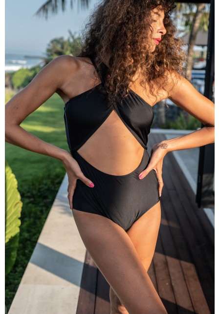 CHLOE Black one-piece swimsuit -  Maillot de bain prix doux