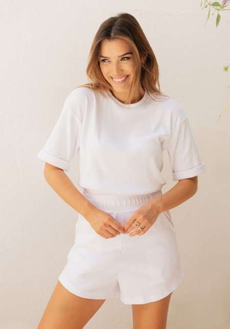 LIV BLANC T-shirt blanc -  LUZ X KLEOFINA