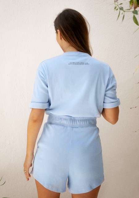 LIV CLOUD T-shirt bleu ciel -  LUZ X KLEOFINA