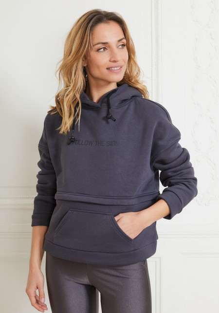 PETYA Sweatshirt à capuche gris -  Best seller