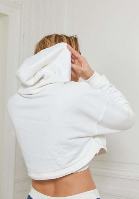 Sweatshirt en coton bio blanc - PETYA