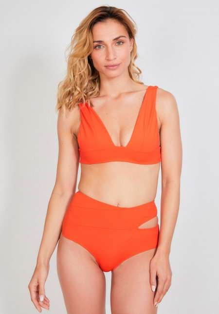 HAUT BELLA Haut de maillot de bain effet push-up orange -  Maillots de bain