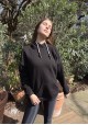 LEA Sweatshirt à capuche noir -  SWEATSHIRT & VESTE