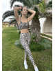 VANILLE LUZ X MARION COLLARD7/8th natural leopard print high waist Vanille sports leggings -  LEGGING