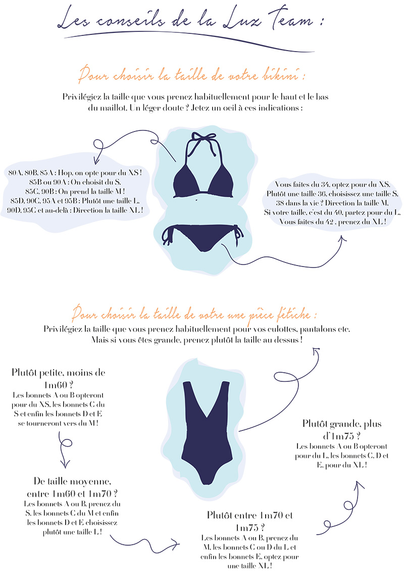 guide taille body femme